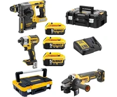 Įrankių rinkinys DeWalt DCK305P3T-QW (DCH273 + DCG405N + DCF887N); 18 V; 3x5,0 Ah akum.