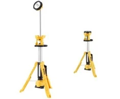 Teleskopinė lempa ant trikojo DeWalt DCL079-XJ (3000 lm, Baltas šiltas)