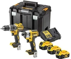 DEWALT Rinkinys COMBO 18V DCK266P3T (DCD796, DCF887) 3x5,0Ah TSTAK