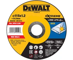 DEWALT TARCZA METAL 115x1,2mm INOX