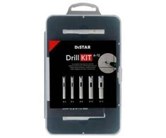 Deimantinių grąžtų komplektas DISTAR 89568442109; 6-12 mm; 5 vnt.