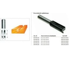 Ps Trading CONDOR FREZA MEDŽIUI 8x2x12x25mm 204 TIESI, BE GUOLIO.
