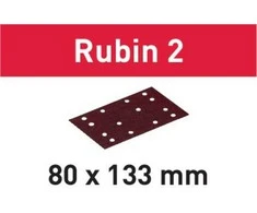 Festool Šlif. popierius vibro šlifuokliui; Rubin2; 80x133 mm; P60; 50vnt