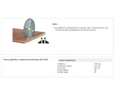 Pjovimo diskas medienai Festool HW 500648; 230 mm