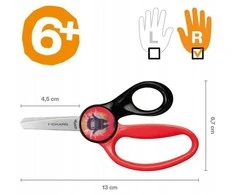 FISKARS NOŻYCZKI DZIECIĘCE 13cm MAGIC MORPH NINJA