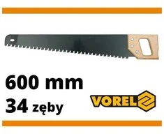 Pjūklas silikatiniams blokeliams Vorel | 600mm, 34 pabeditiniai dantys