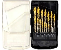Grąžtas AW-Tools Grąžtų komplektas metalui AWTools AW42572BL; 1,5-10 mm; 19 vnt.