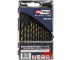Grąžtas AW-Tools AWTOOLS GRĘŽIMO METALAS HSS M2 RINKINYS 13vnt/1,5 - 6,5mm/ PREMIUM