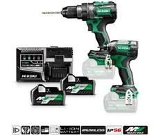 HIKOKI Rinkinys 18V KC18DC WAZ (DS18DC + WH18DC) 2x5,0Ah HSC