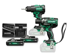 Grąžtas HIKOKI Rinkinys 18V KC18DE WLZ (DS18DE + WR18DH) 2x4,0Ah HSC