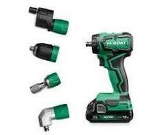 Hikoki HIKOKI.SCREWDRIVER 18V DS18DDQ WQZ 55Nm 2x2.0Ah BL INTERCHANGEABLE HEADS HSC