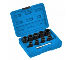 Hogert Technik Galvučių komplektas Hogert HT8G401; 3/8''; 10-19 mm; 10 vnt.