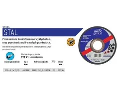 Inco Flex INCOFLEX metalinis diskas 125 x 3,2 x 22,2 mm
