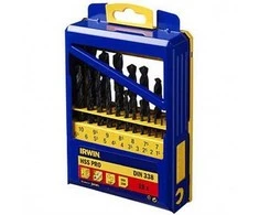 Grąžtas Grąžtų komplektas metalui Irwin 10502500; 1-10 mm; 19 vnt.