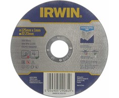 IRWIN PJOVIMO DISKAS NERŪDIJANČIAM PLIENUI PLOKŠČIAS 125mm x 1,0mm x 22,23mm