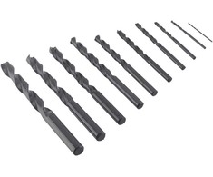 Grąžtas Irwin IRWIN DRILL METAL HSS-R DIN338 rinkinys, 10 dalių. 1-2-3-4-5-6-7-8-9-10 mm kasetėje.