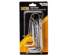 JCB šešiakampių raktų rinkinys 10 vnt. 1.5-10mm