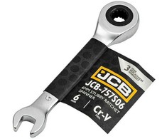 JCB kombinuotas raktas SU REKETU 6mm TRUMPAS