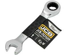 JCB KLUCZ PŁASKO-OCZKOWY Z GRZECHOTKĄ KRÓTKI 9mm