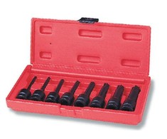 Smūginių sukimo antgalių rinkinys Jonnesway S06A408S; Torx; 1/2''; 8 vnt.