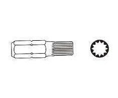 JONNESWAY KOŃCÓWKA SPLINE M6 x 75mm 6-kąt. 10mm