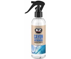 Automobilinis oro gaiviklis K2 DEOCAR Mėlynas OCEAN, 250 ml