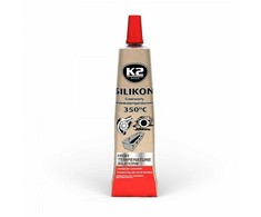 Melle K2 SILIKON RAUDONAS LUZ 21G AUKŠTATEMPERATŪRIS +350°C, SKYSTAS TARPIKLIS