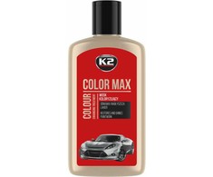 Melle K2 SPALVĄ ATSTATANTIS VAŠKAS, SUTEIKIANTIS BLIZGESĮ IR APSAUGĄ COLOR MAX 250 RAUDONAS 250ML