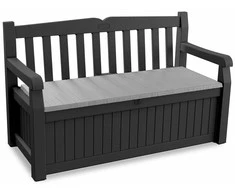 Keter Sodo suoliukas EDEN GARDEN BENCH 265 L, tamsiai pilkas