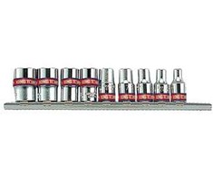 KING TONY Rinkinys NASADEK IMBUSOWYCH 1/4" 9cz. 5/32"-1/2" CHROM ...