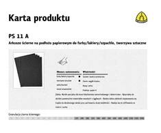 KLINGSPOR VANDENIUI ATSPARUS ŠVITRINIS POPIERIUS P 220 PS11A/50vnt.