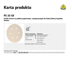 KLINGSPOR SAVIMI KLIPOJANTIS ABRAZYVINIS DISKAS 150mm PS33CK gr.120 GLS3/100 vnt.