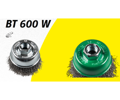 KLINGSPOR TAURELĖS FORMOS ŠEPETYS 65mm M14 BT600W BANGUOTA VIELA