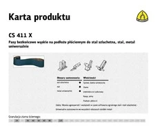 Klingspor Galinės juostos CS411X 75mm x 533mm maitinimo įrankiai (KBCS411X40)