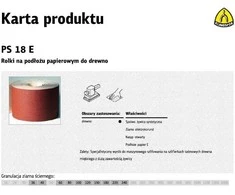 KLINGSPOR PAPIER ROLKA 150mm 180 PS18E (50mb)