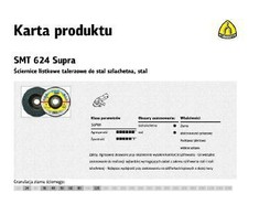 KLINGSPOR FLAP RATAS NERŪDIJANČIO PLIENO IŠGŪBĖS 125mm P 60 SMT624 SUPRA IŠGŪBĖS 10 + 2vnt.