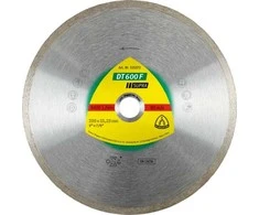 KLINGSPOR TARCZA DIAMENTOWA PEŁNA 125mm x 1,6mm x 22,2mm DT600F SUPRA, DO CERAMIKI