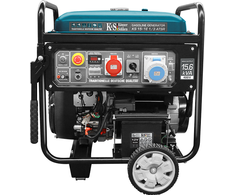 KS benzininis generatorius KS 15-1E 1/3 ATSR 12,0kW 230/400V, elektrinis starteris