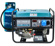 Könner &amp; Söhnen hibridinis (benzinas/LPG) generatorius KS 7000E G