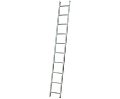 Kopėčios KRAUSE Corda, 10 pakopų, aliumininės, atremiamos, maks. darbinis aukštis 375 cm