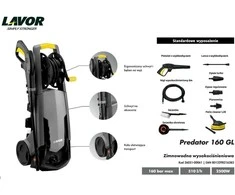 LAVOR AUKŠTO SLĖGIO PLOVYKLA PREDATOR 160 GL/2500W/160BAR + PATIO