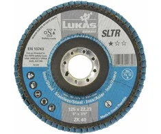 Lukas Erzett LUKAS LAMELEINIS ŠLIFAVIMO DISKAS 125mm P 40 SLTR INOX CIKONINIS