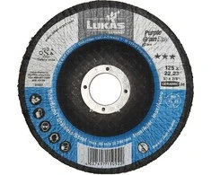 Lukas Erzett LUKAS DISKINIS ŠLIFAVIMO DISKAS 125mm P60 PURPLE GRAIN