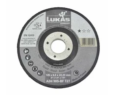 Lukas Erzett LUKAS ŠLIFAVIMO DISKAS 125mm x 6,0mm A24/30S-BF* METALUI….%%%