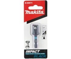 Makita Adapteris 1/4"-1/2" x 50MM smūginiams suktuvams IMPACT Juodas B-66874
