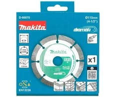 MAKITA TARCZA DIAMENTOWA 115x22,23mm SEGMENTOWA (NA SUCHO) BETON, CEGŁA, MARMUR