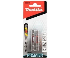 Makita Torsion sukimo antgalis (E-form), PH3-50mm, 2vnt. Impact Premier E-03280 PH3 • 50 mm • 1/4" • 2 vnt