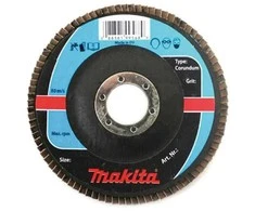 MAKITA KORUNDO ATVARTAS RATAS 125x22,23mm P 60 ALIUMINIS, PLIENAS, METALAS, MEDIENA