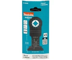 Makita STAROCK įgilinamojo pjovimo ašmenys 45x45mm, 5 vnt. E-25460 Starlock • 20 TPI • BiM • TMA087 • medienai/metalui