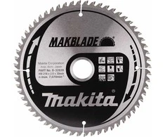 Makita T.C.T. pjūklas MAKBLADE 216X2X30mm 5° T60 B-32839 T.C.T • 216 x30 mm • T60 • 5° • Medienai